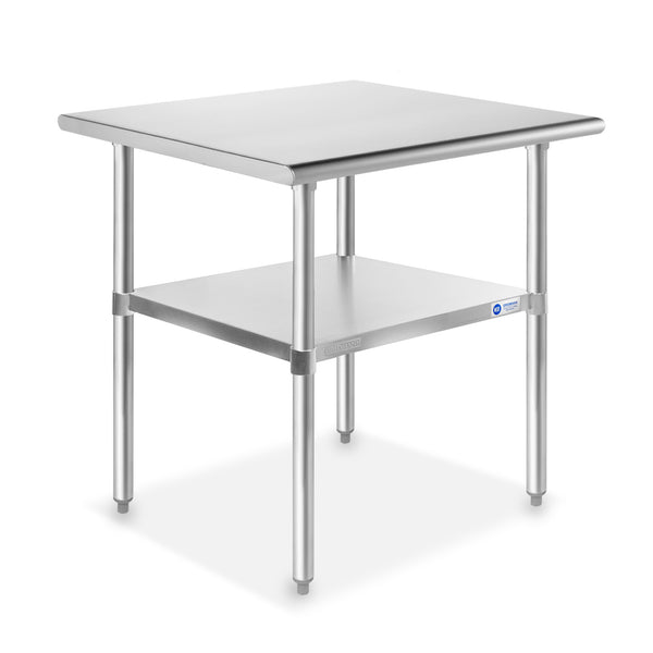 OPEN BOX - 30 x 24 Inch NSF Stainless Steel Prep Table
